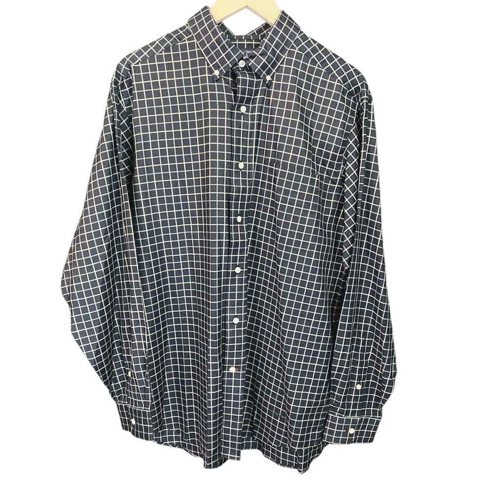 Daniel Cremieux Black with White Plaid Checkered Long Sleeve Shirt
